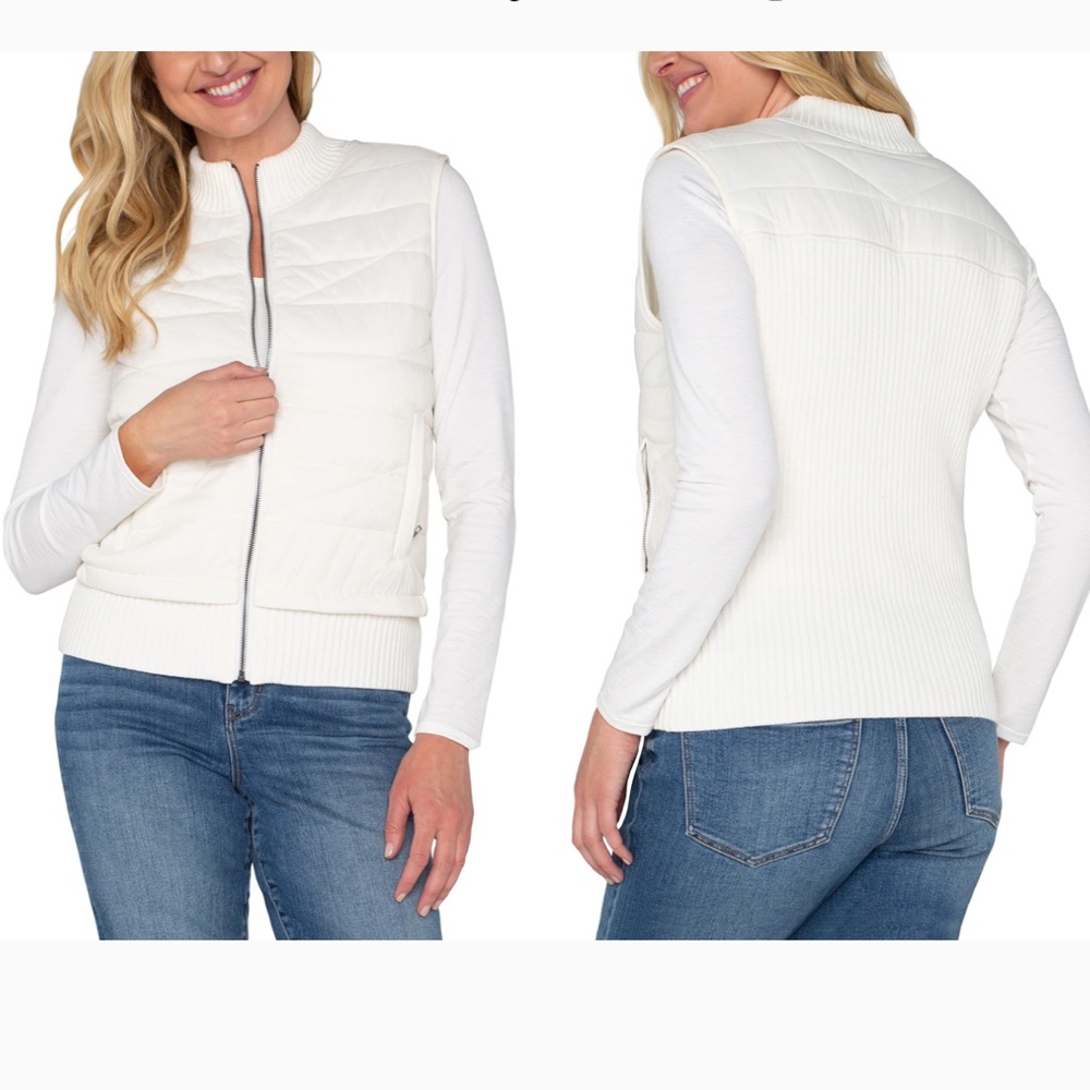 Liverpool White Quilted Vest XL (new with tags)